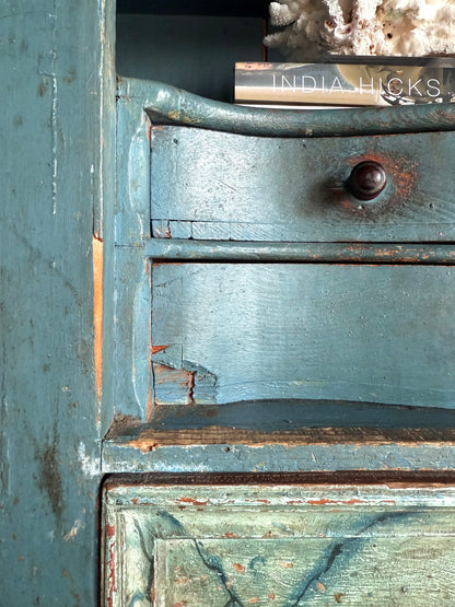 Antique Painted Austrian Alpine Commode