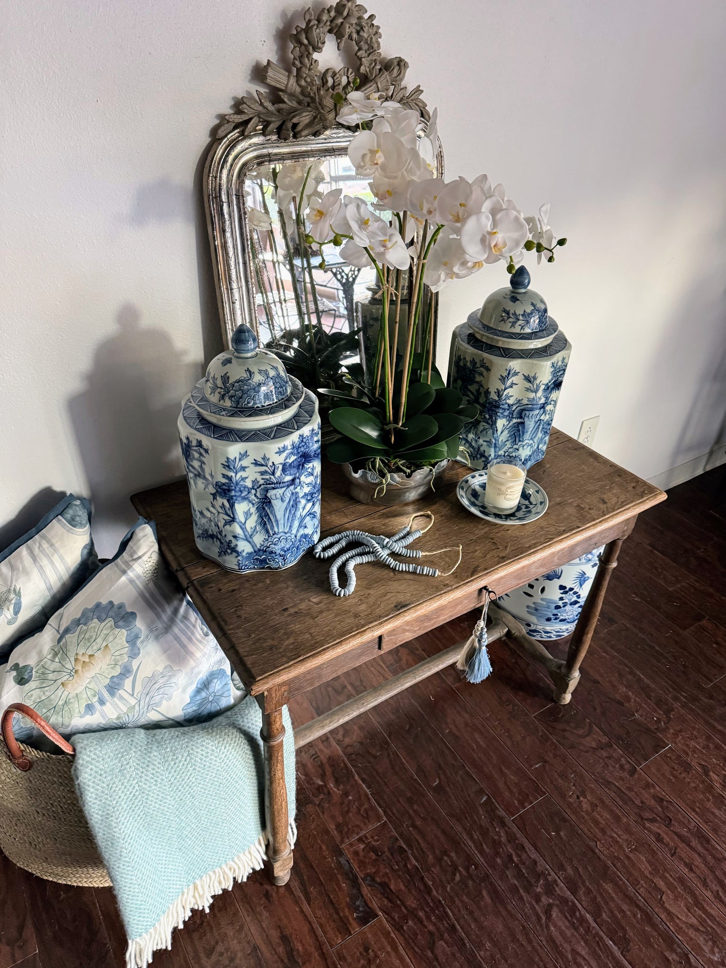 Antique Bleached French Side Table
