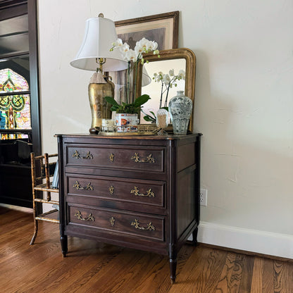 French Louis XVI Chest with Ornate Pulls