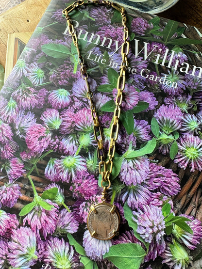 French Francs Coin Necklace From 1932