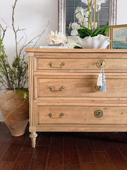 Antique Bleached French Louis XVI Commode