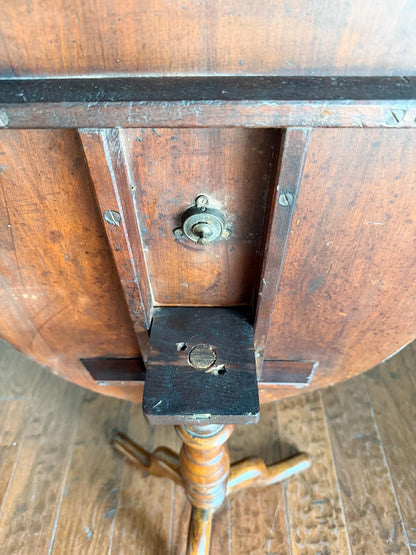 English Oval Tilt Top Table