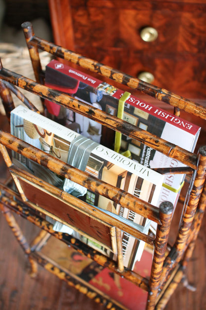 Bamboo Magazine & Record Stand