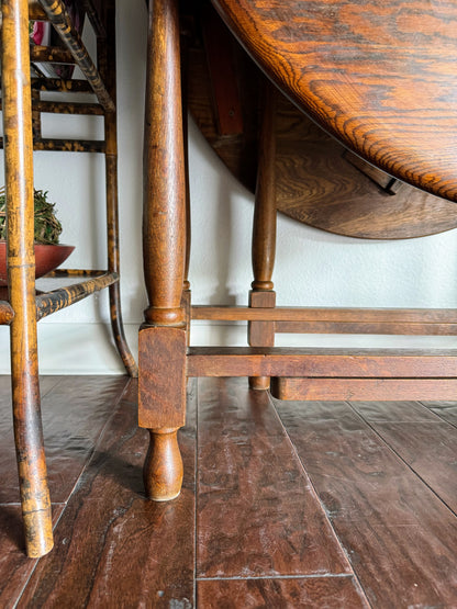 English Gate Leg Drop Leaf Table