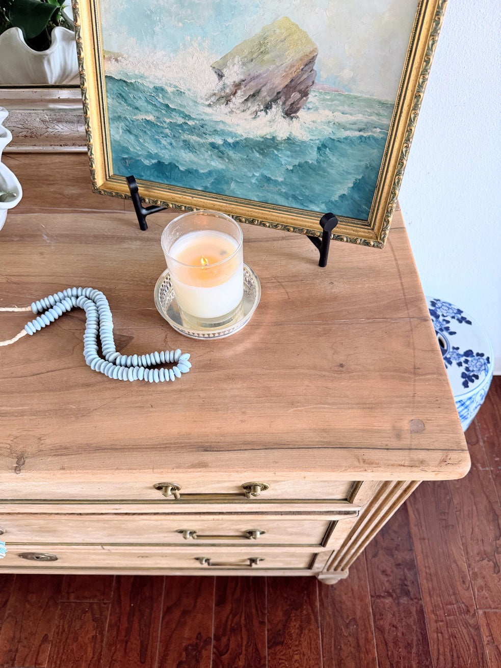 Antique Bleached French Louis XVI Commode