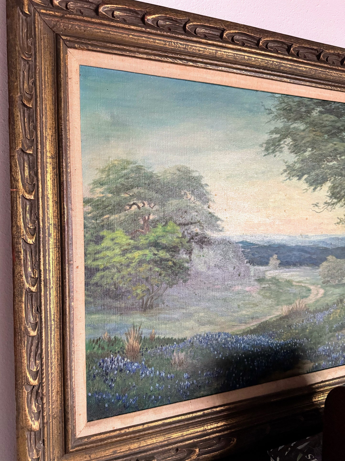 Signed Painting of Texas Bluebonnets