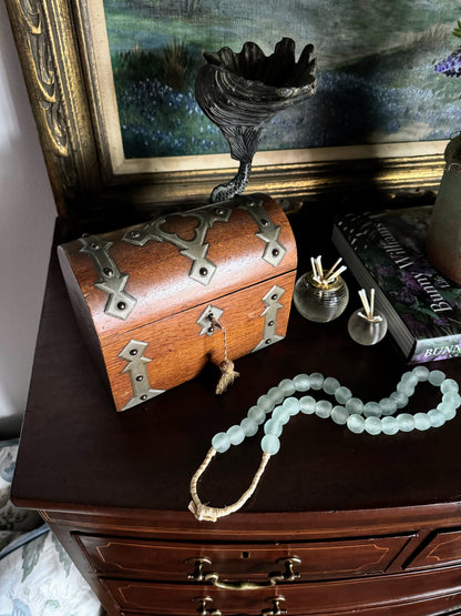Wood Box with Brass