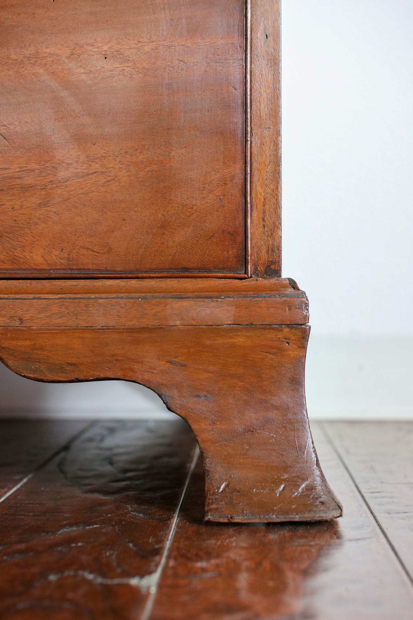 Antique English Flame Mahogany Chest