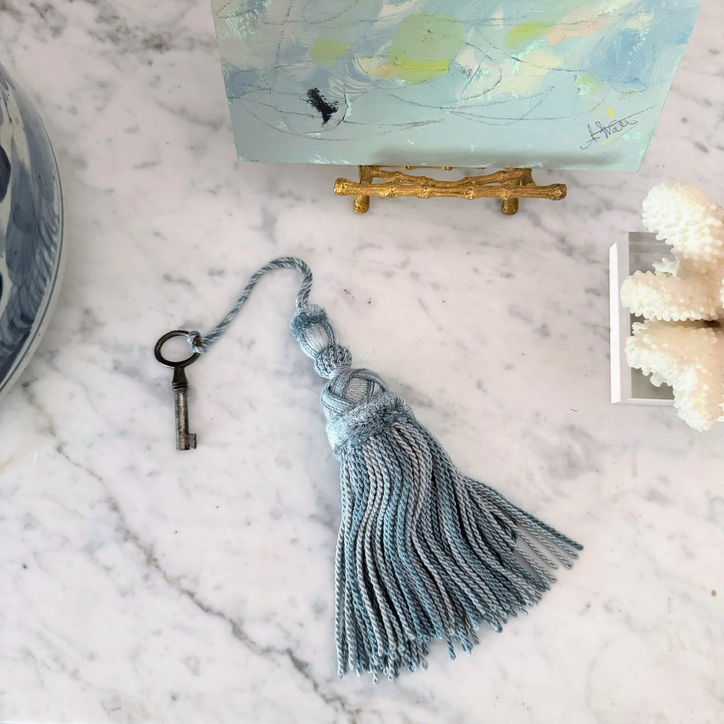 Paris Tassel in Bleu