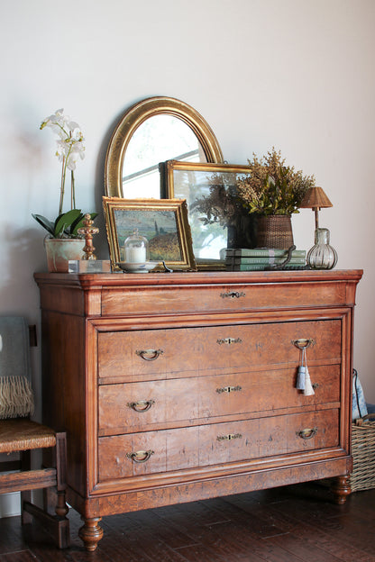 Antique Burled Italian Chest