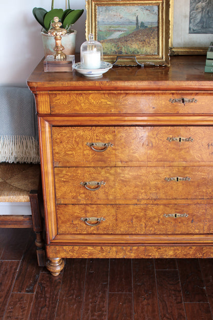 Antique Burled Italian Chest