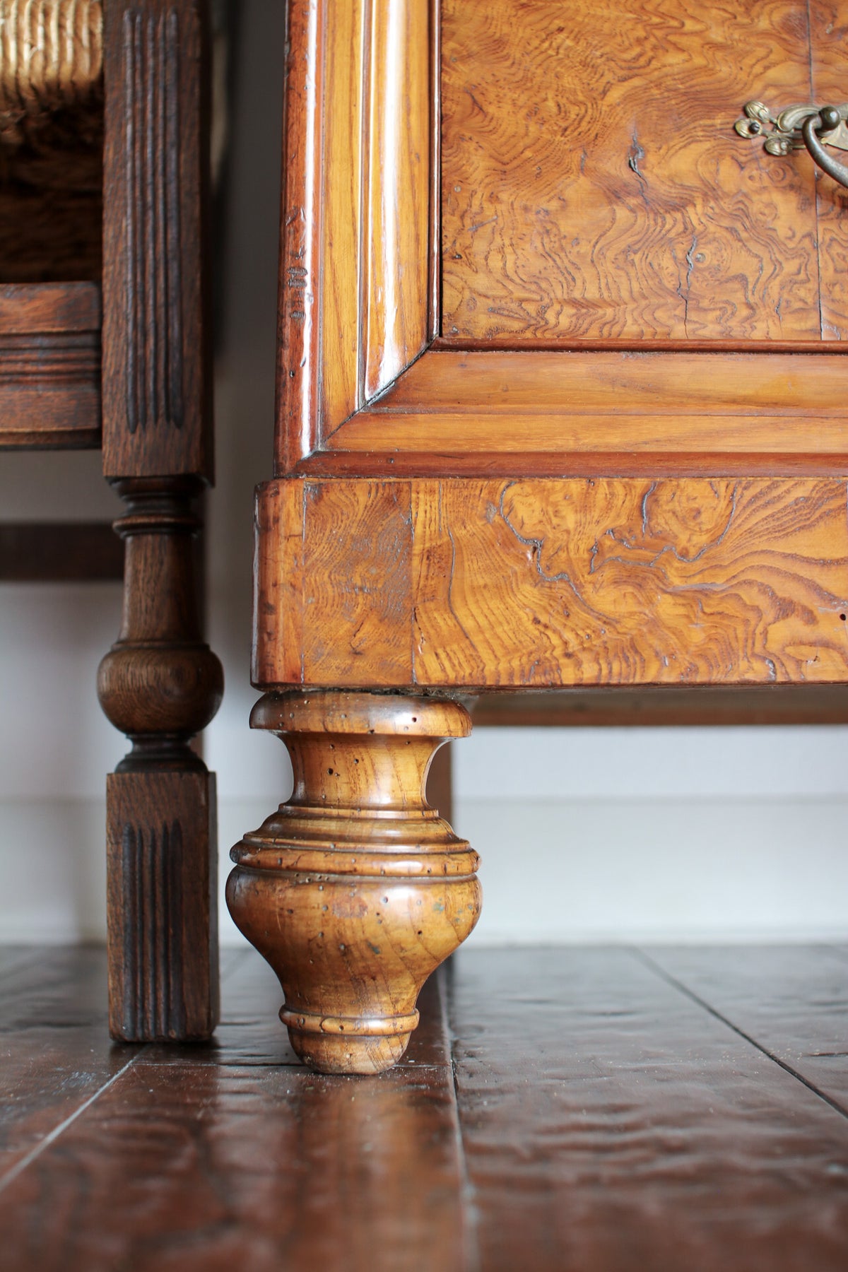 Antique Burled Italian Chest
