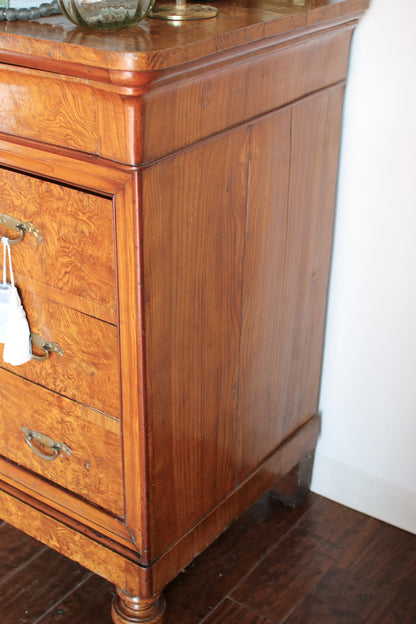 Antique Burled Italian Chest