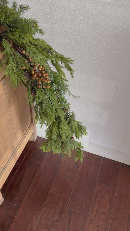 Custom Handmade Pine & Juniper Berry Garland